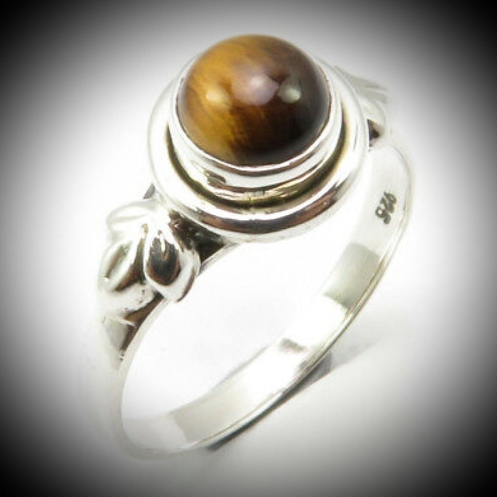 Tiger's Eye Sterling Silver Ring
